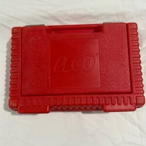 Lego Red Molded Plastic Carry Case Vintage